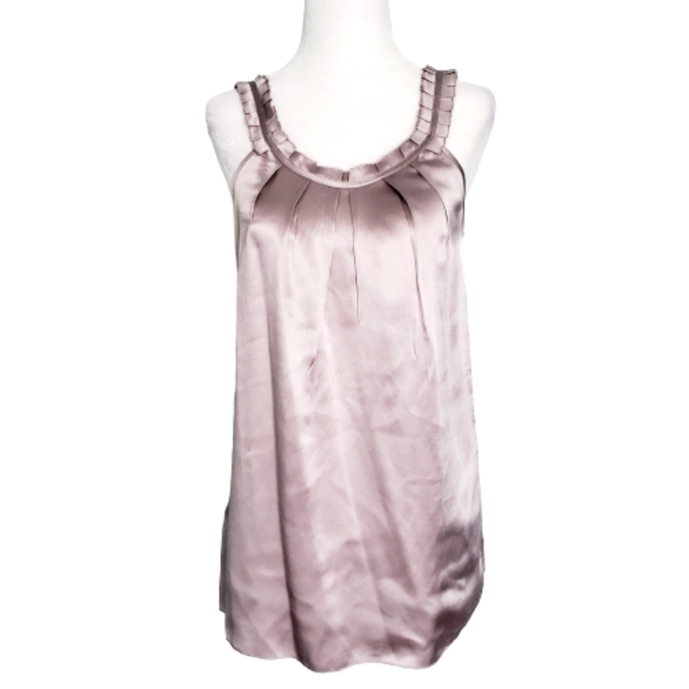 7 For All Mankind Gray Purple Metallic Silk Tip - Picture 2 of 5